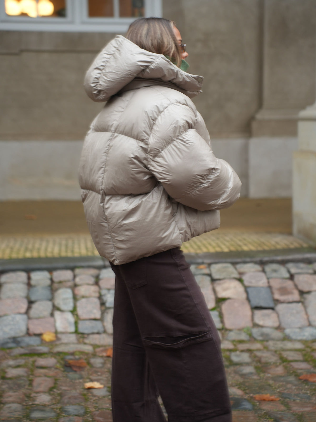 Ellinor Puffer Jakke Sage