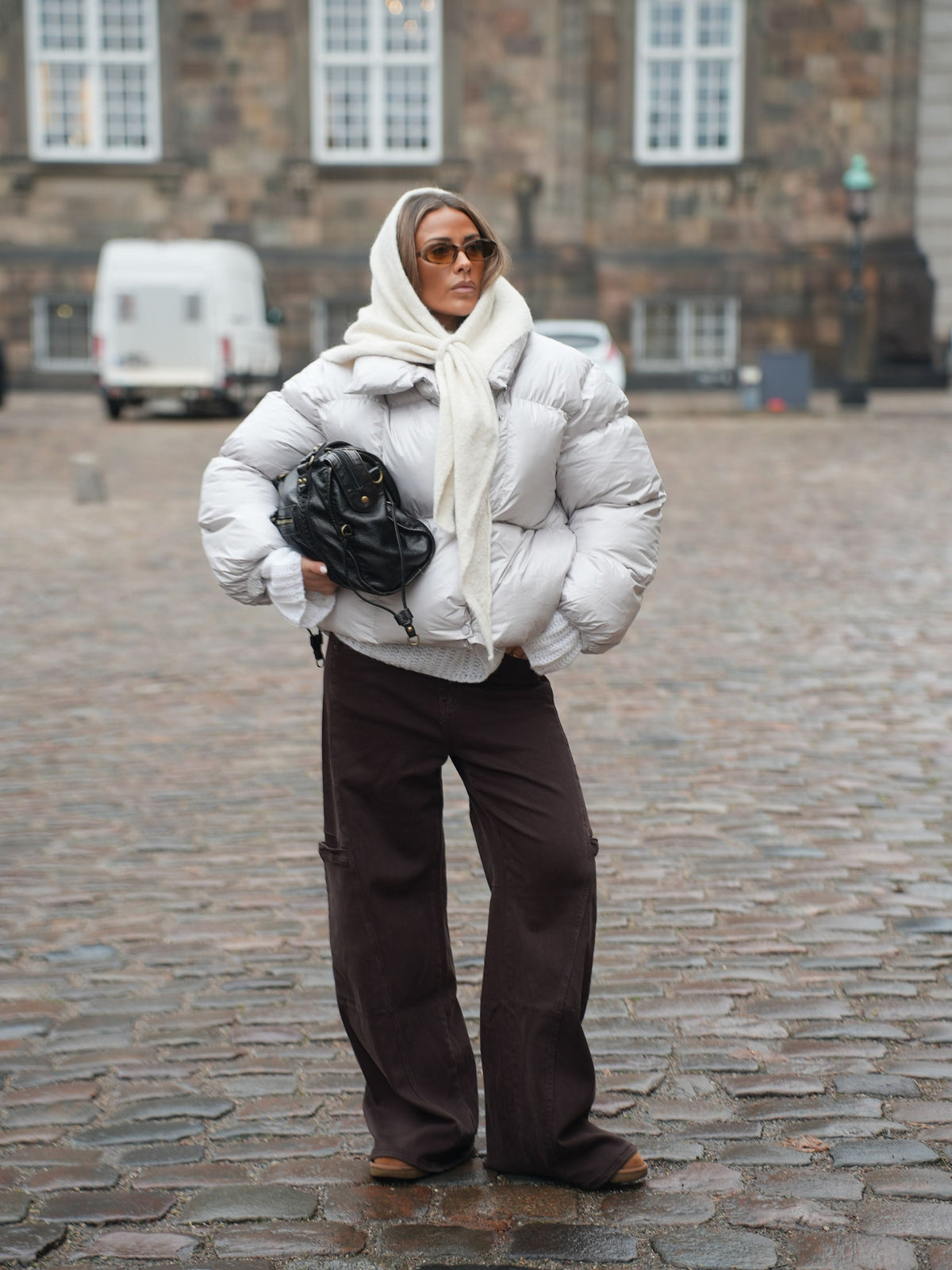 Ellinor Puffer Jakke Ivory