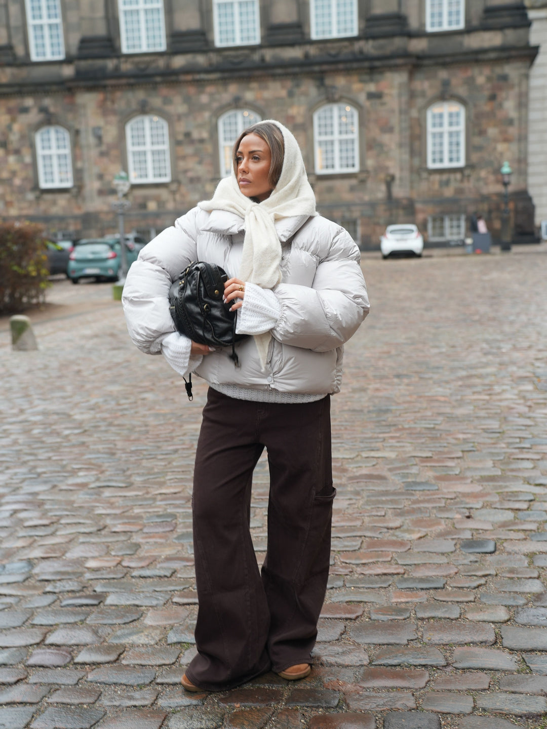 Ellinor puffer jakke - Ivory