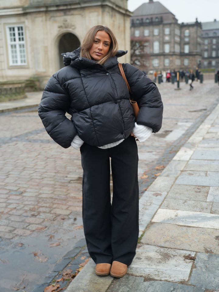 Ellinor puffer jakke - Sort