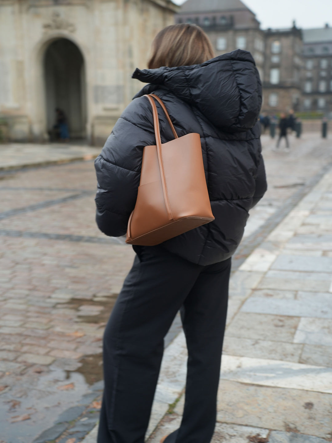 Ellinor puffer jakke - Sort