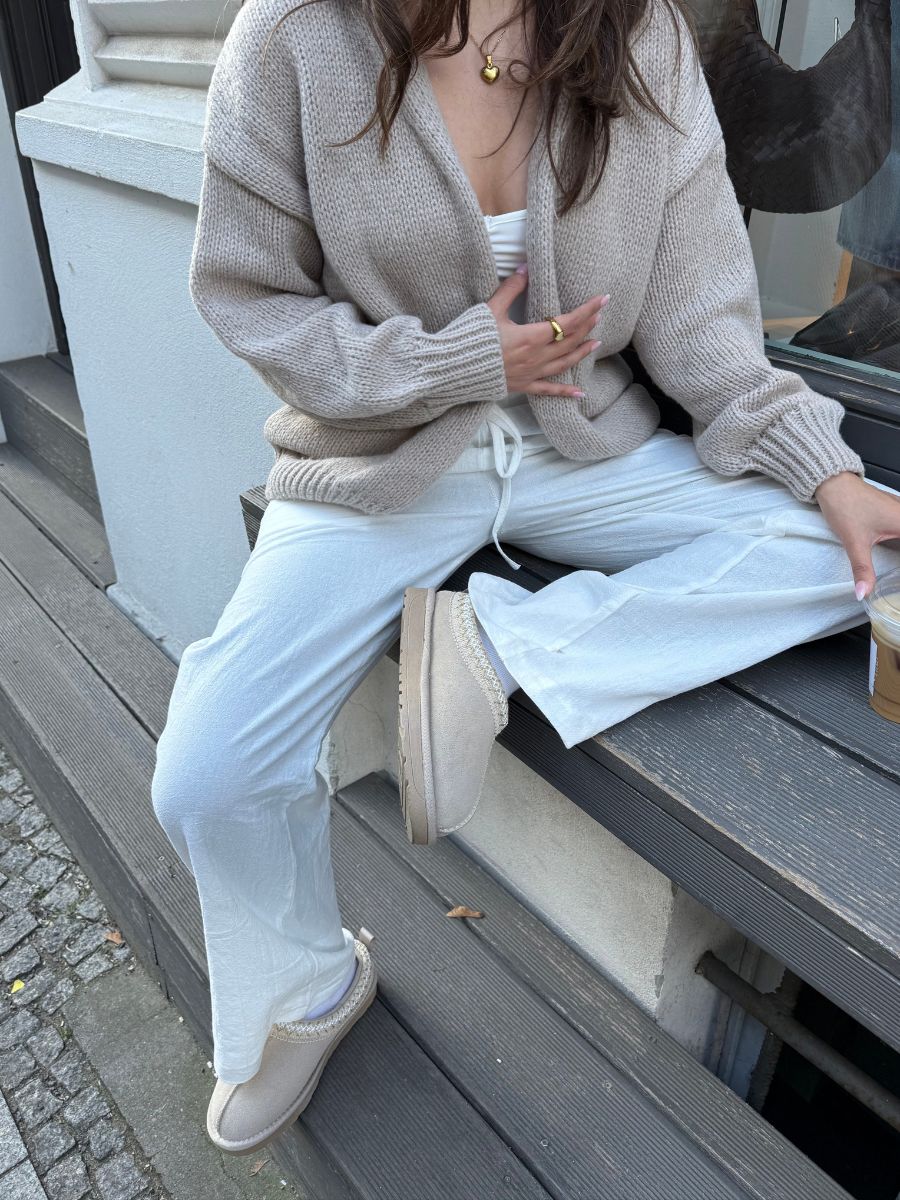 Emery strik cardigan - Beige