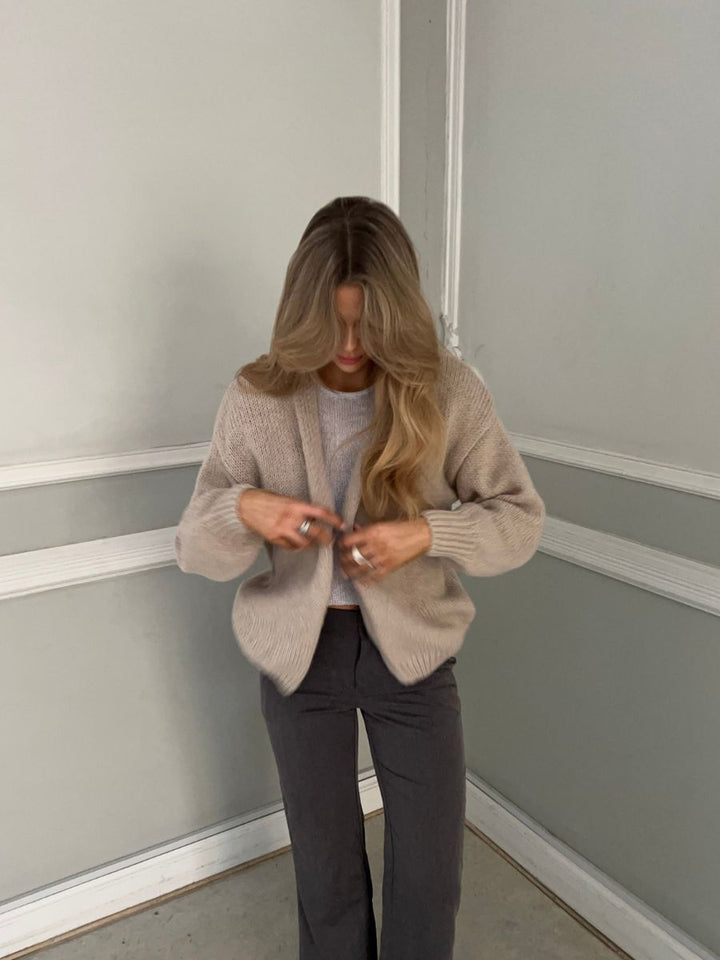 Emery strik cardigan - Beige