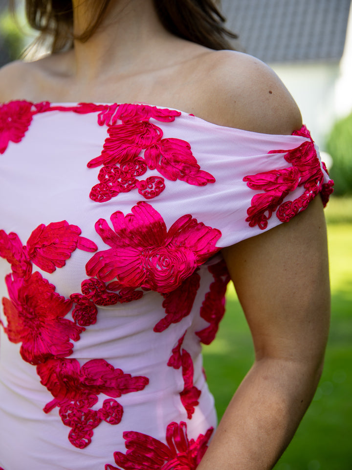 Kivo maxi mesh kjole - Lyserød/Pink