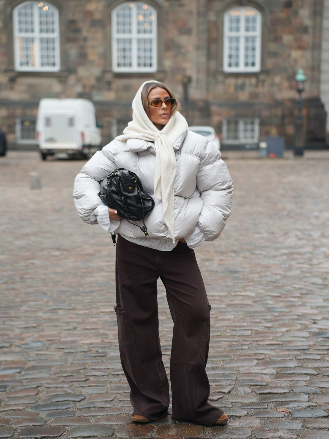 Gyda mohair scarf - Beige