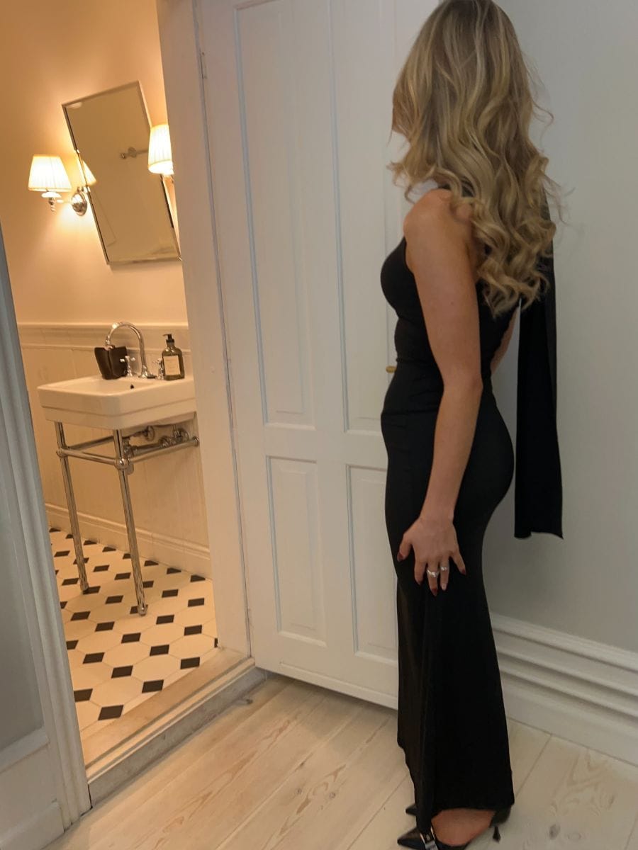 Hannah Maxi Kjole Sort