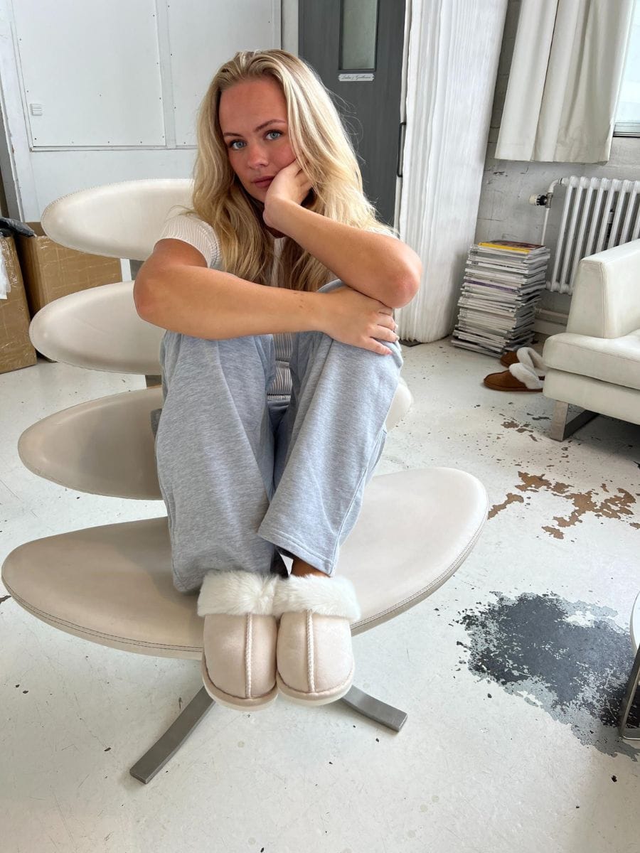 Hjemmesko Beige