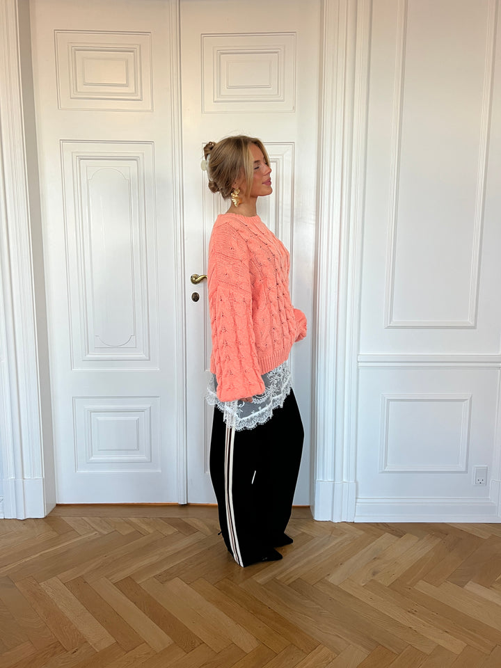 Anora chunky striktrøje - Peach