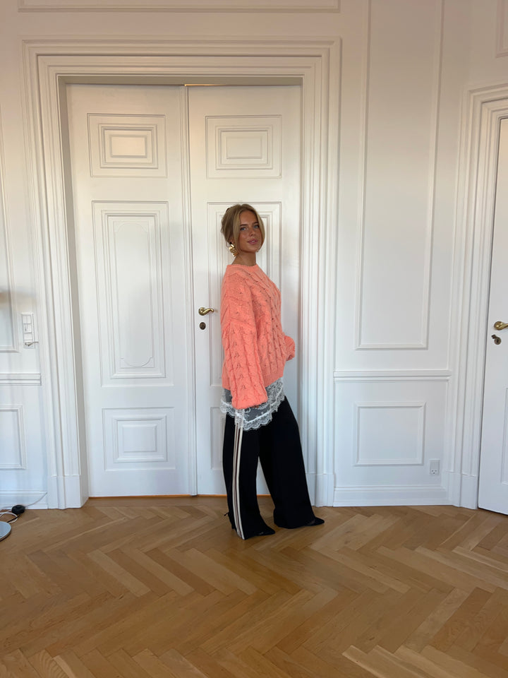 Anora chunky striktrøje - Peach