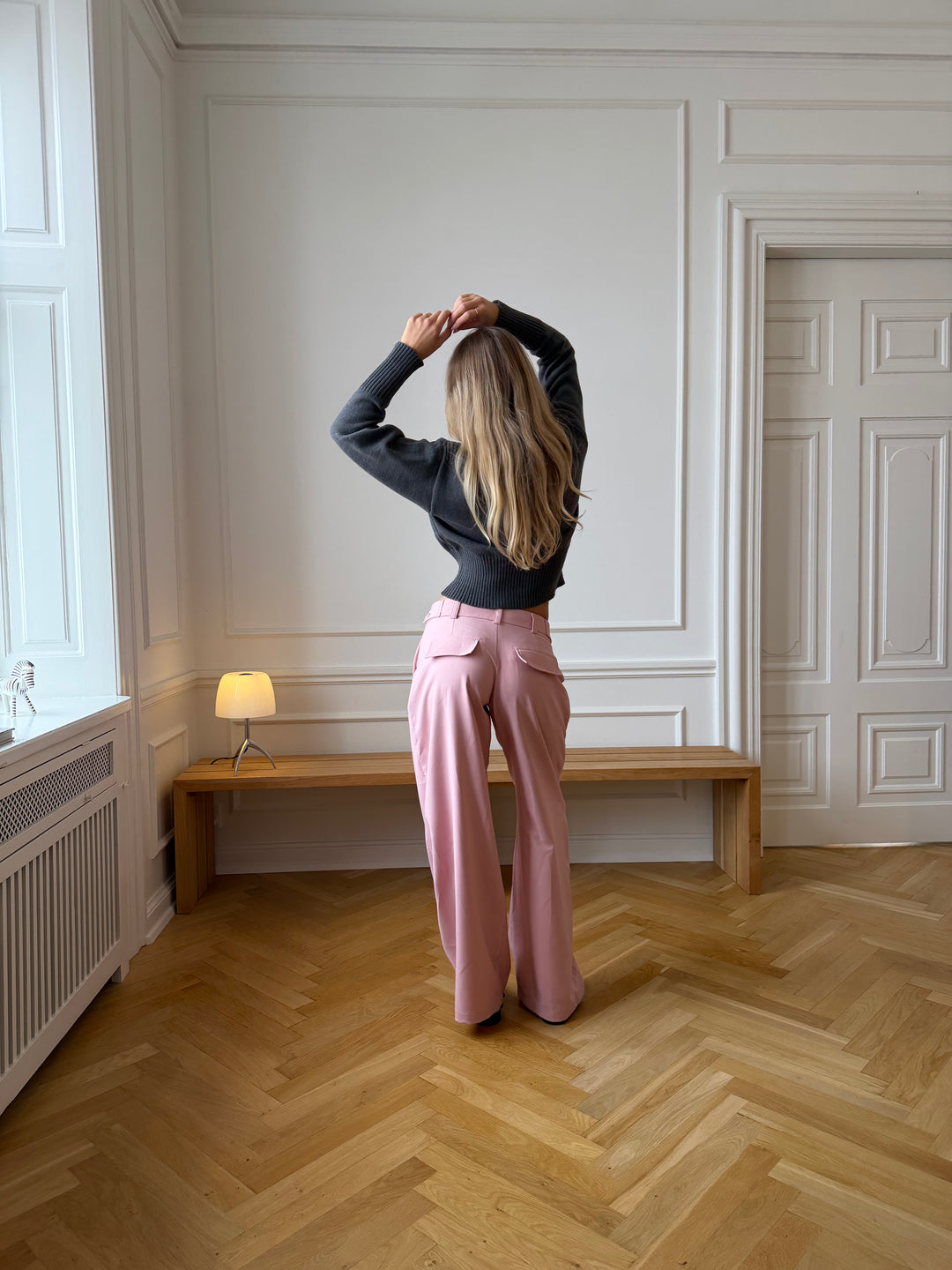 Lila løse suit pants - Dusty pink