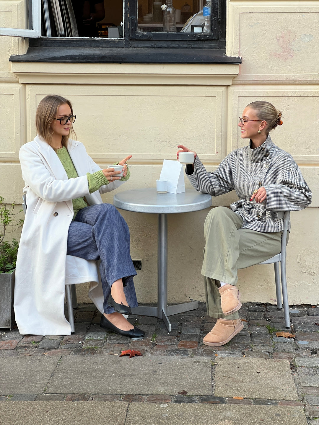 Kelly lang frakke - Hvid