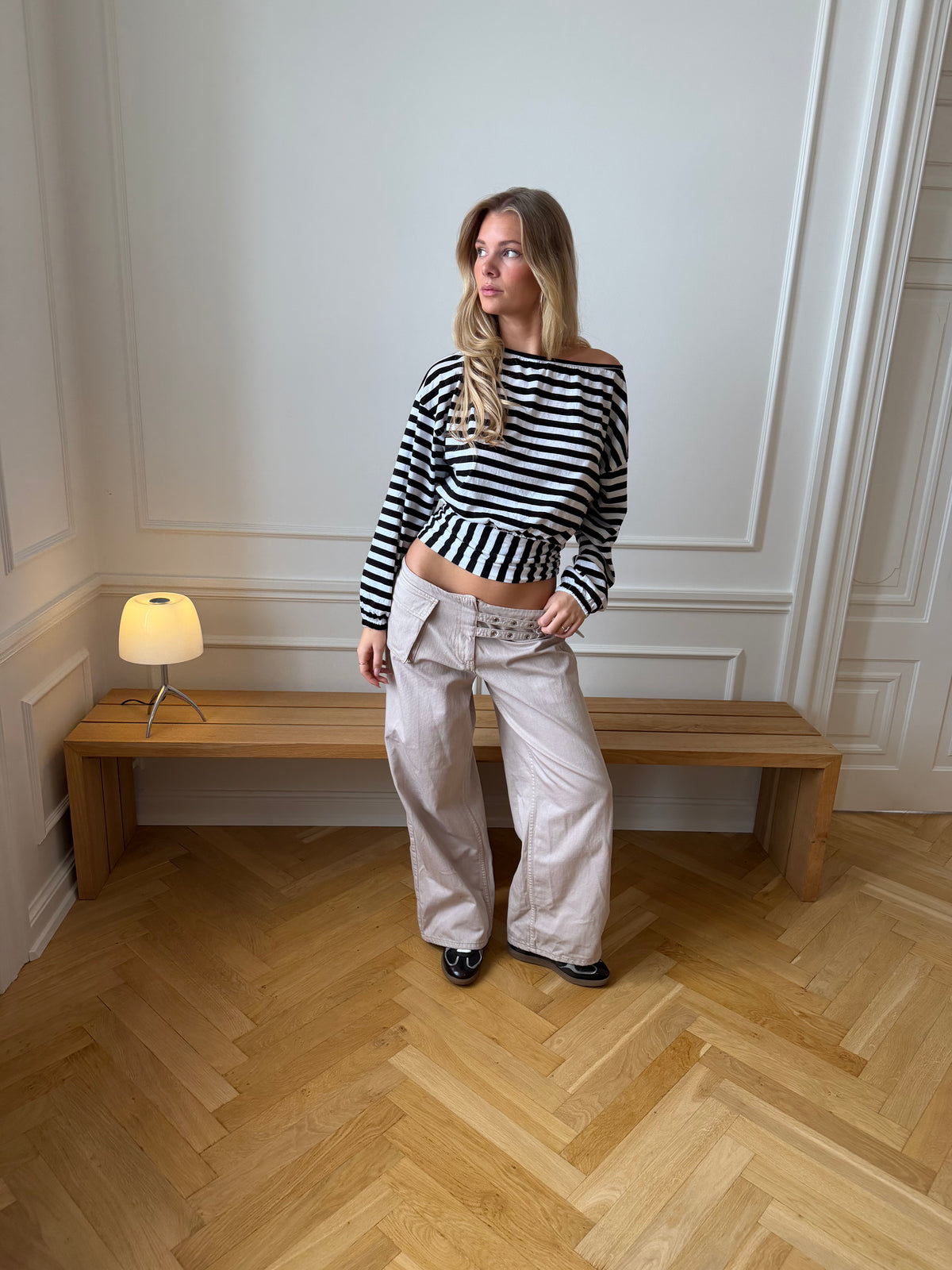 Ester Bæltedetalje Bukser Taupe