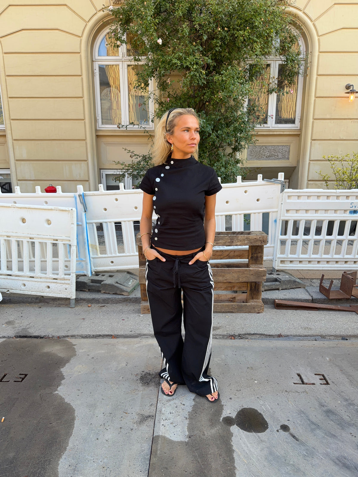 Amy Fitted Skjorte Sort