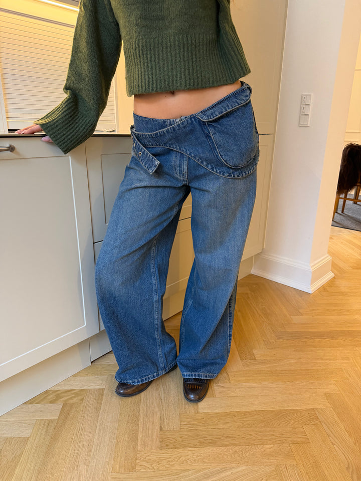 Nia bæltetaske jeans - Medium blå