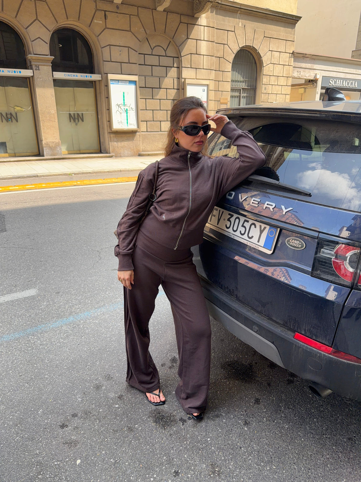 Kenya Zip Sweatshirt Brun
