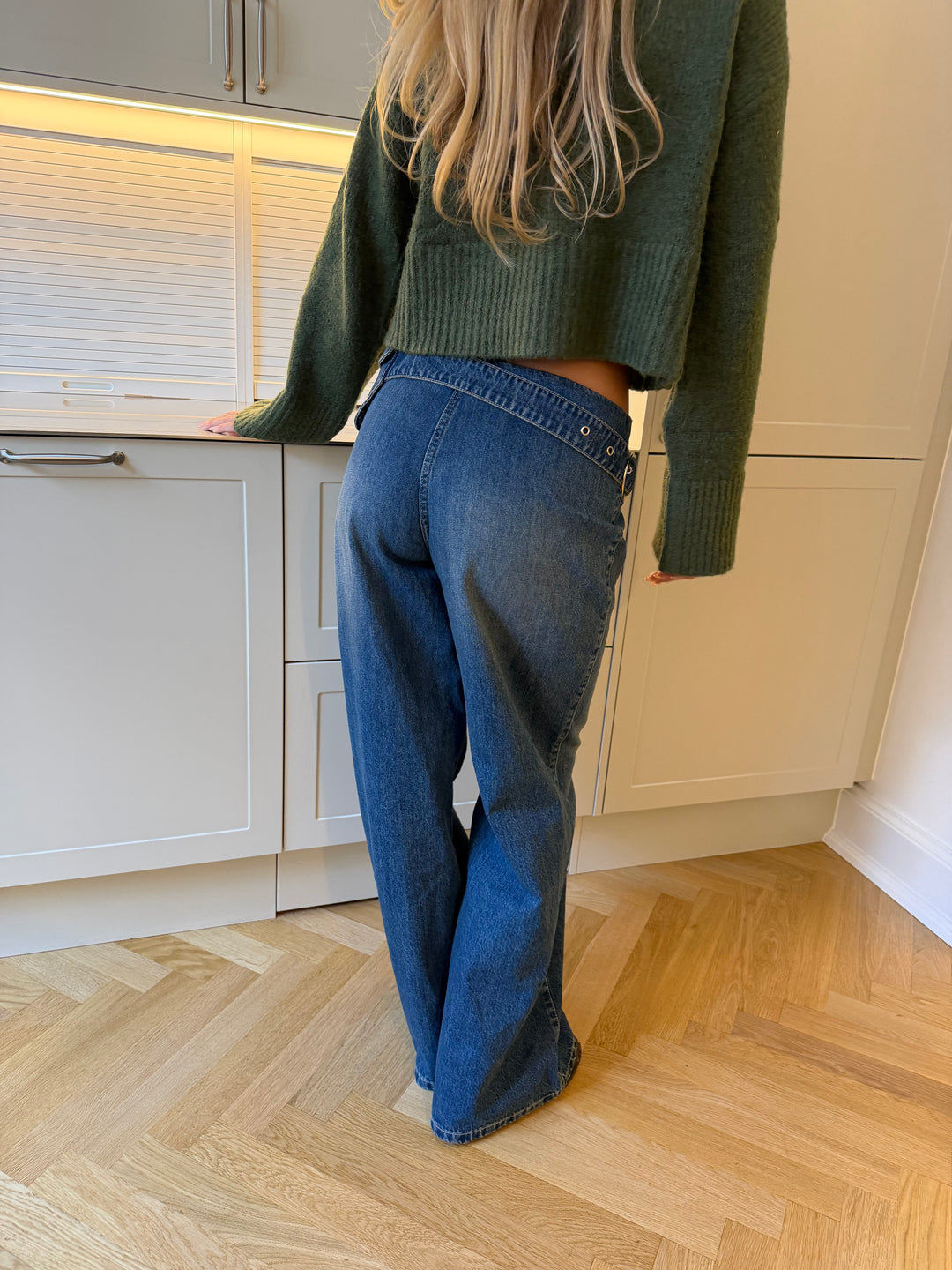 Nia bæltetaske jeans - Medium blå