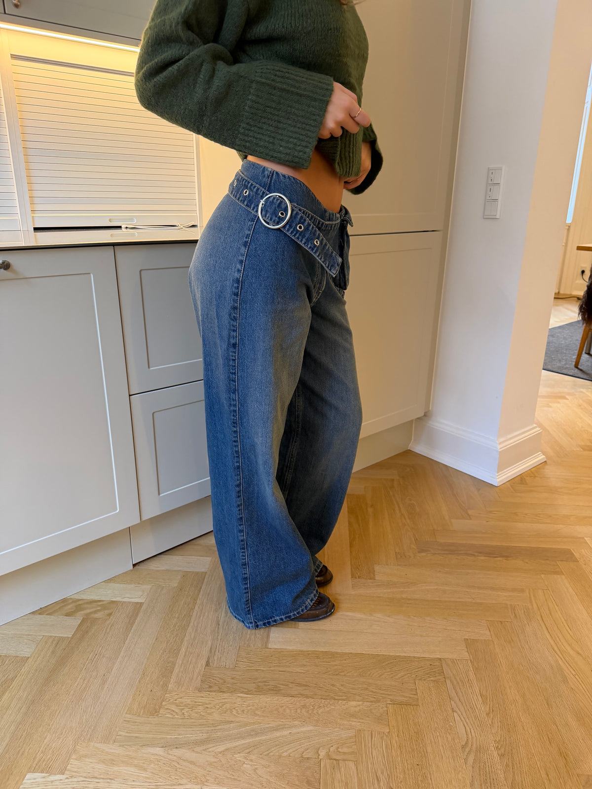 Nia Bæltetaske Jeans Blå