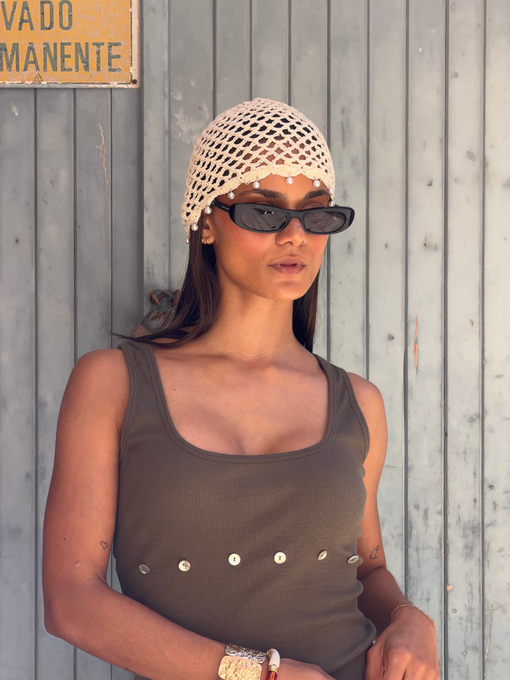 Flora tanktop - Army grøn