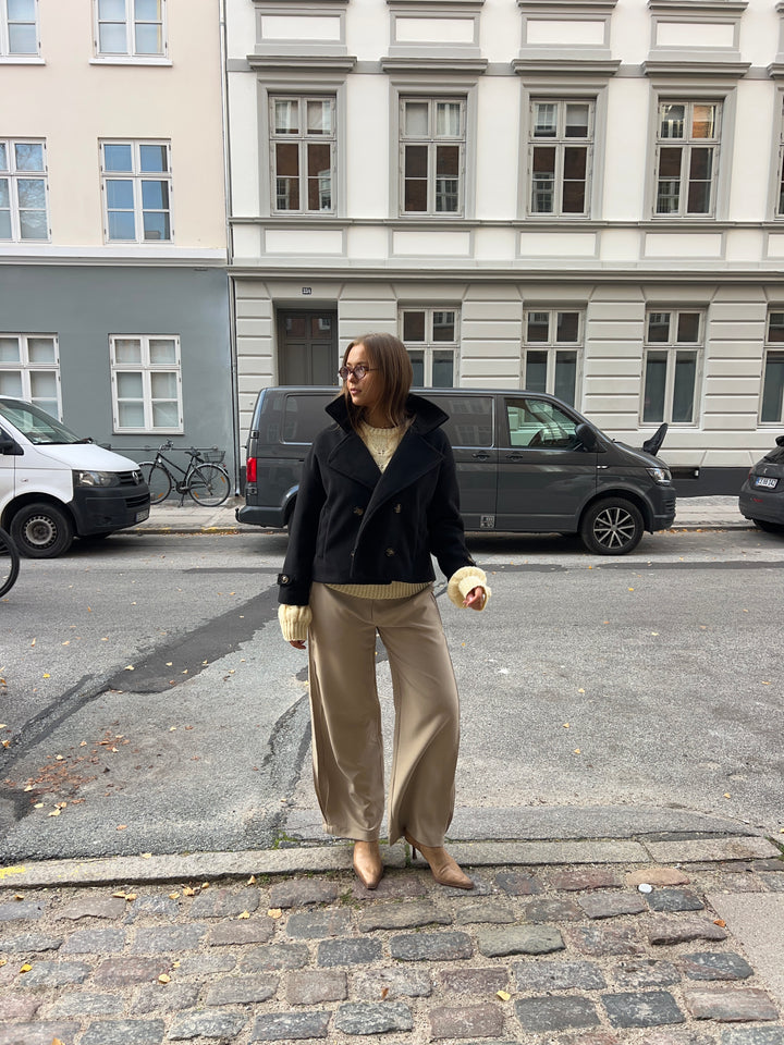 Kelly kort frakke - Sort