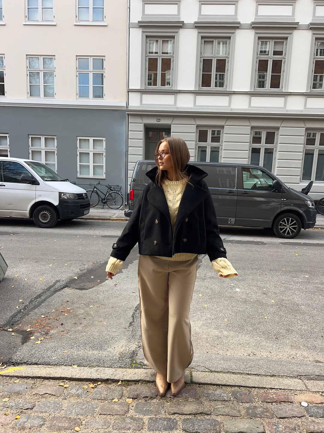 Elena loose suit pants - Beige