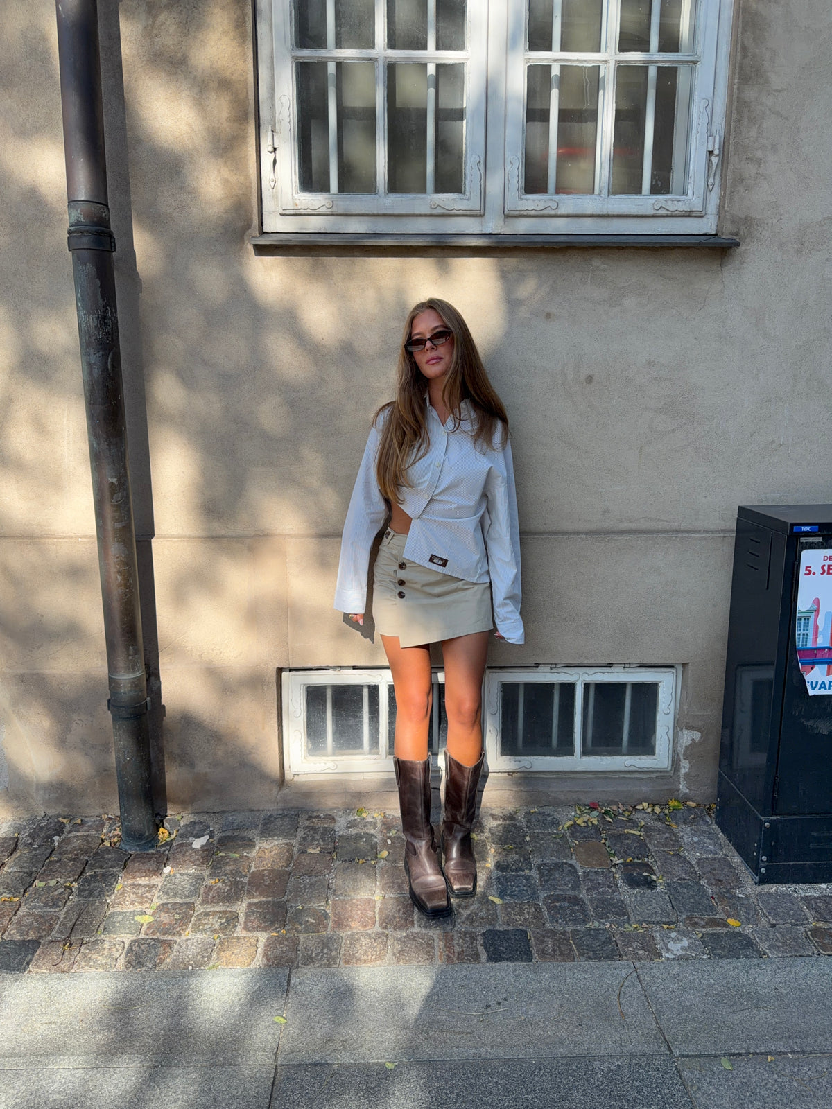 Ruby Mini Nederdel Beige