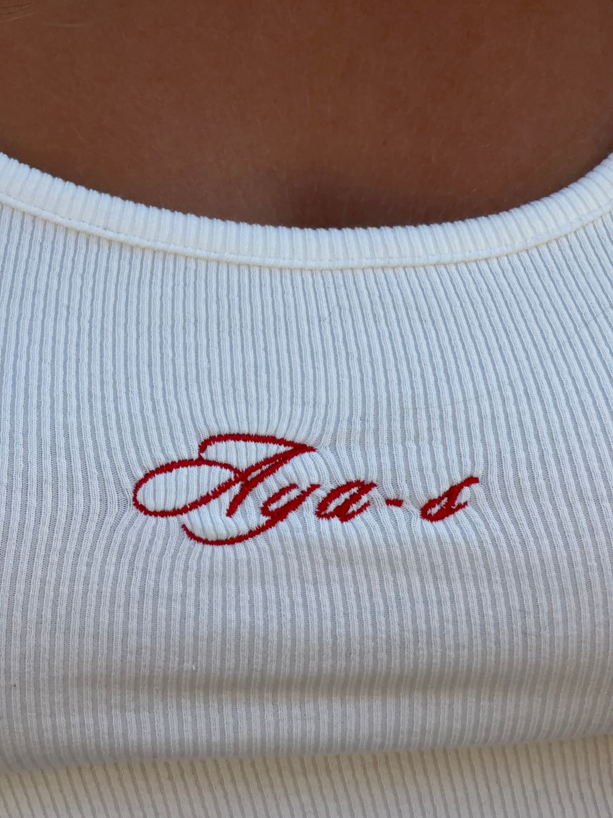Leora Rib Top Hvid