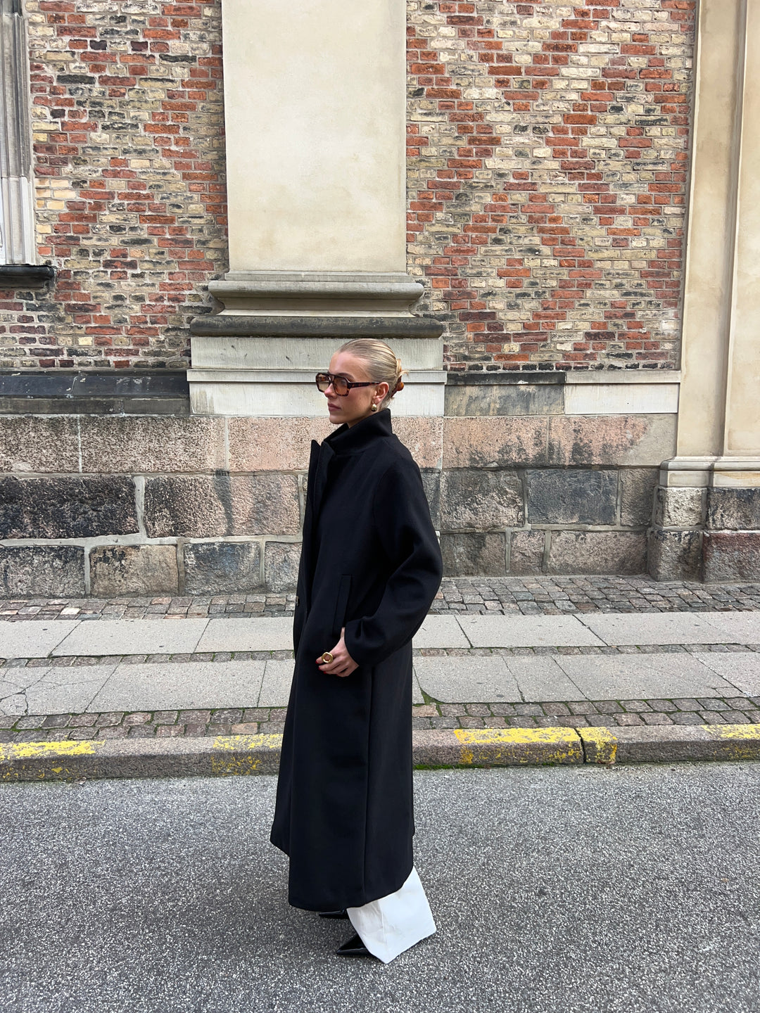 Kelly lang frakke - Sort