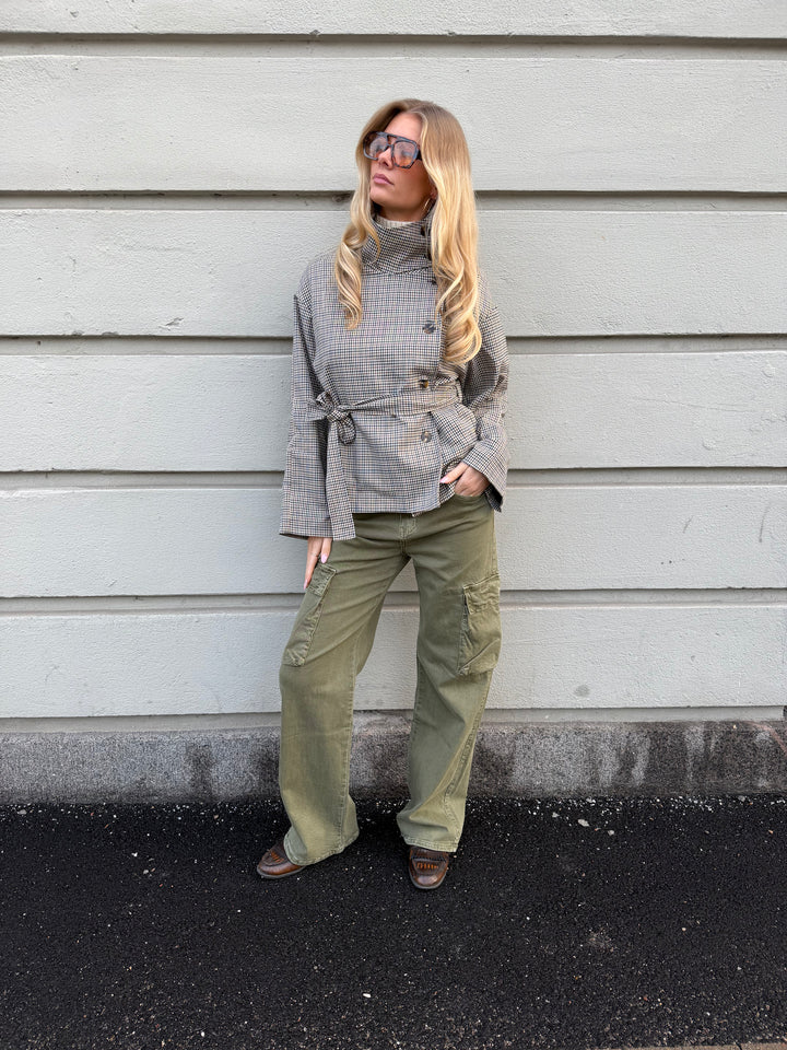 Raya baggy cargo jeans - Mørkegrøn