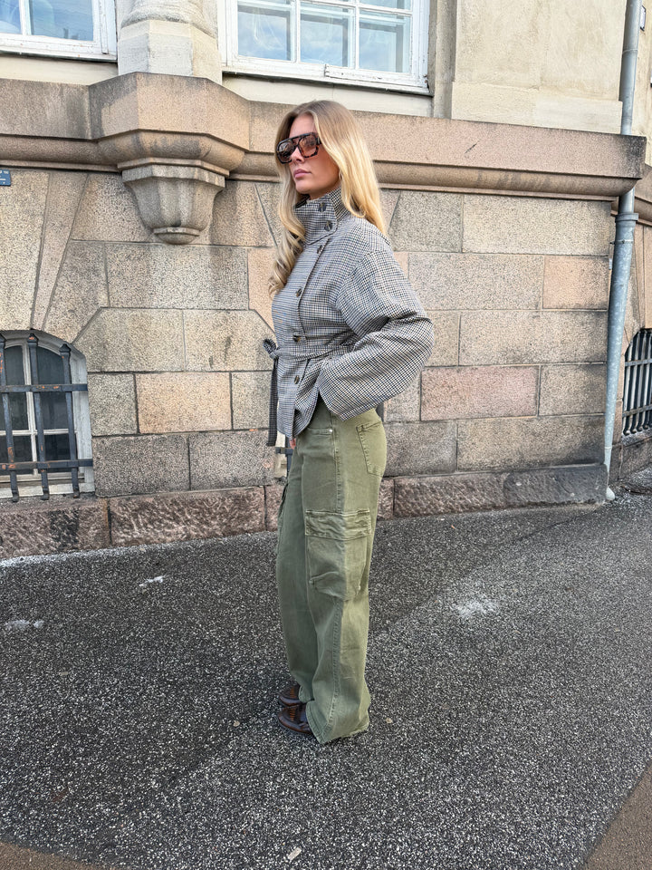 Raya baggy cargo jeans - Mørkegrøn