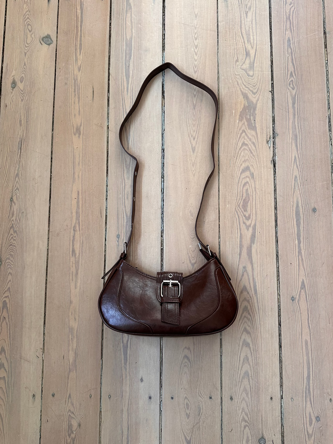 Luna buckle taske - Choco