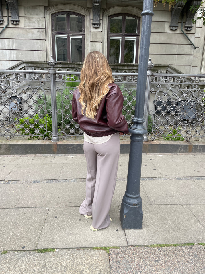 Kaia lavtaljet suit pants - Lilac beige