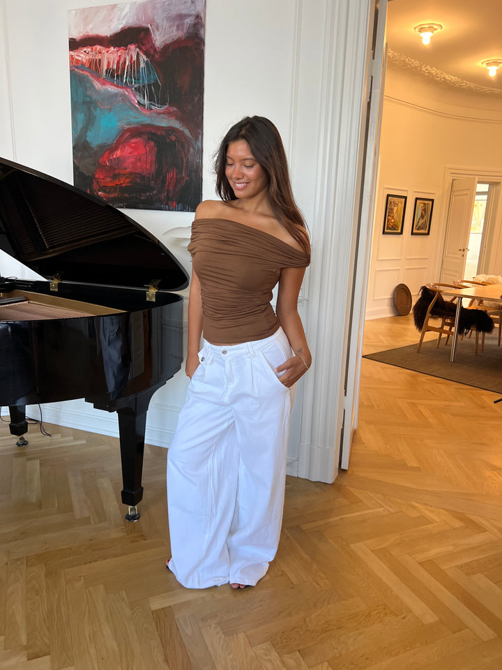 Paola top - Brun