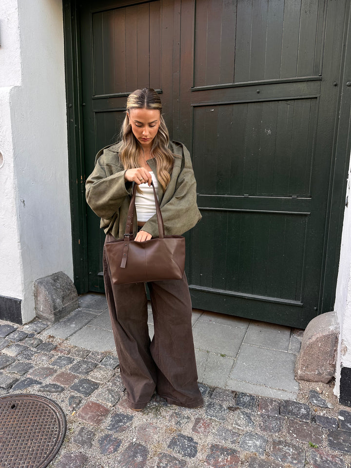 Ingrid skuldertaske - Mørkebrun