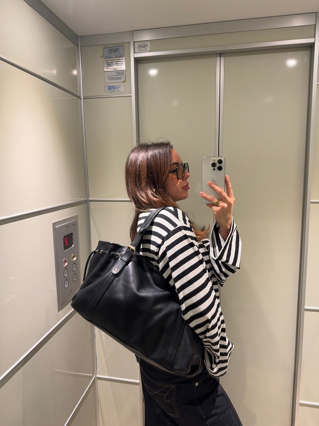 Riva skuldertaske - Sort