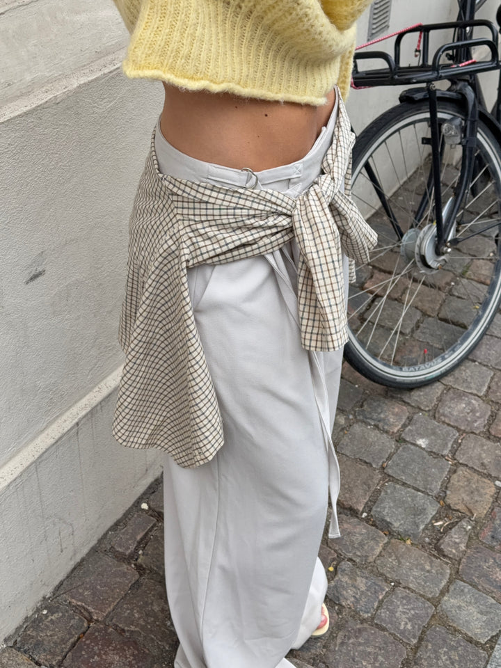 Malva bæltedetalje suit pants - Lys taupe