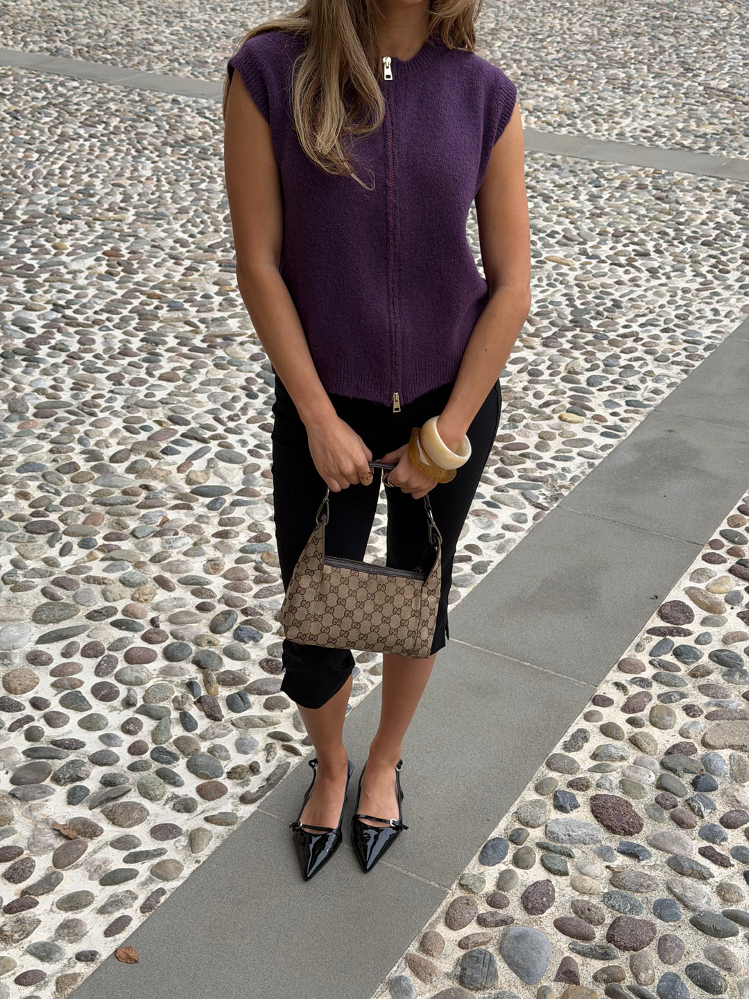 Tora strik vest - Berry