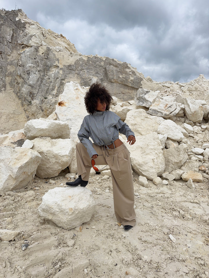 Holly løse suit pants - Beige
