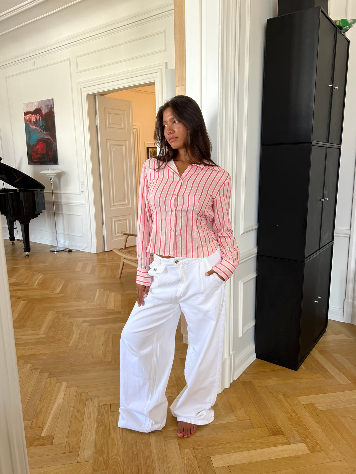 Esme Baggy Jeans Hvid