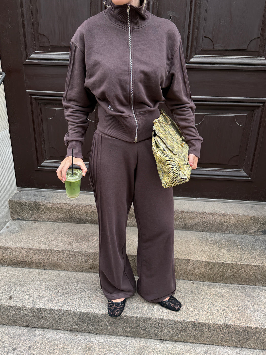 Kenya zip sweatshirt - Brun
