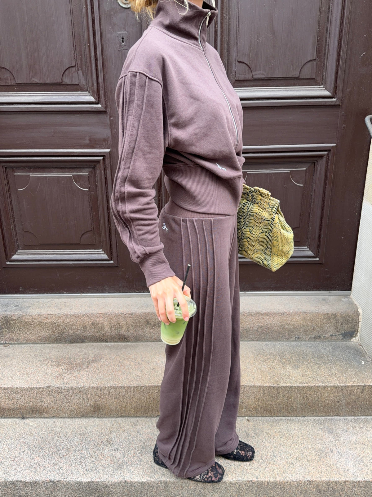 Kenya Zip Sweatshirt Brun