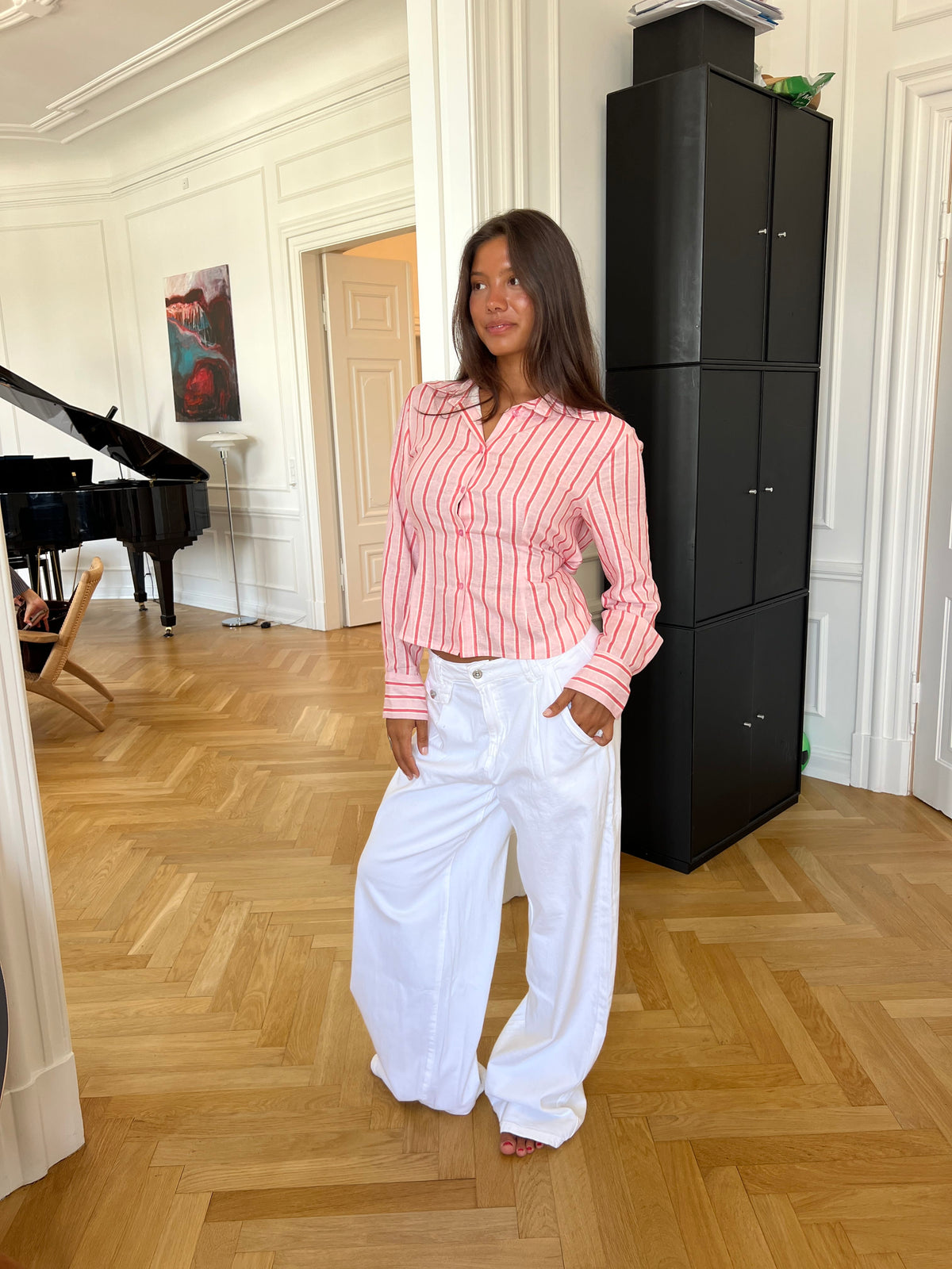 Esme Baggy Jeans Hvid