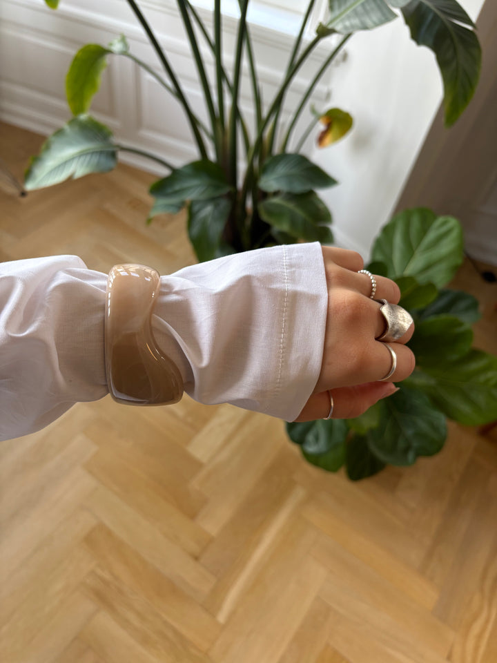 Neo åbent armbånd - Beige