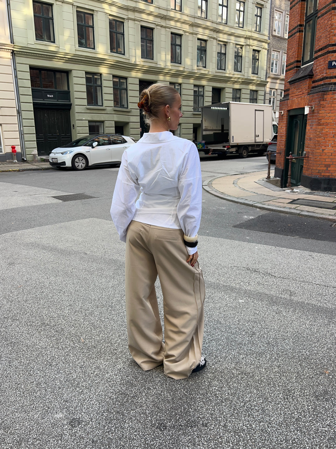 Elena loose suit pants - Beige