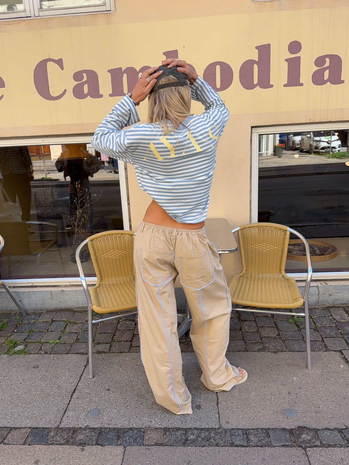 Lumi Stribet Polo Lyseblå