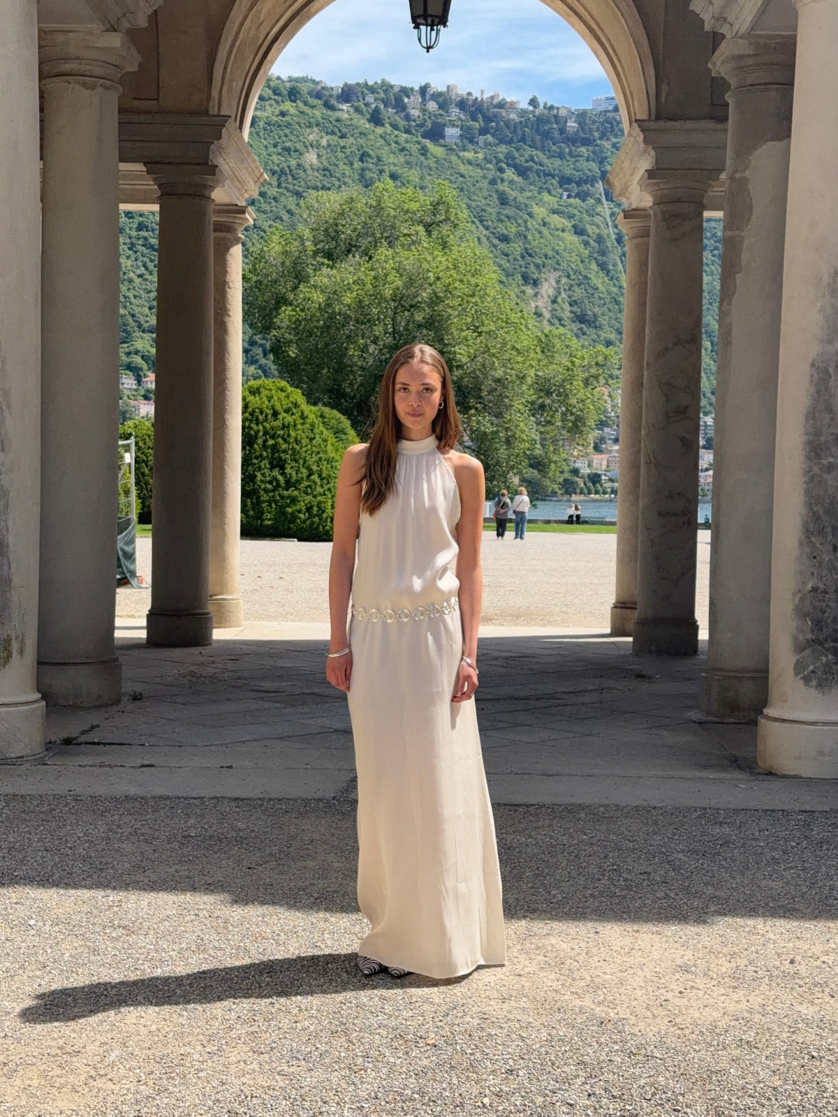 Rigmor High Neck Kjole Creme