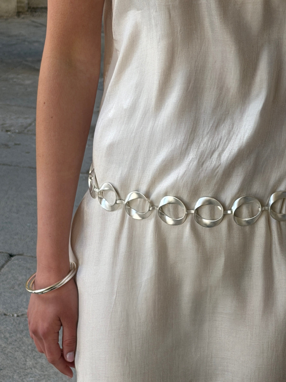 Rigmor High Neck Kjole Creme
