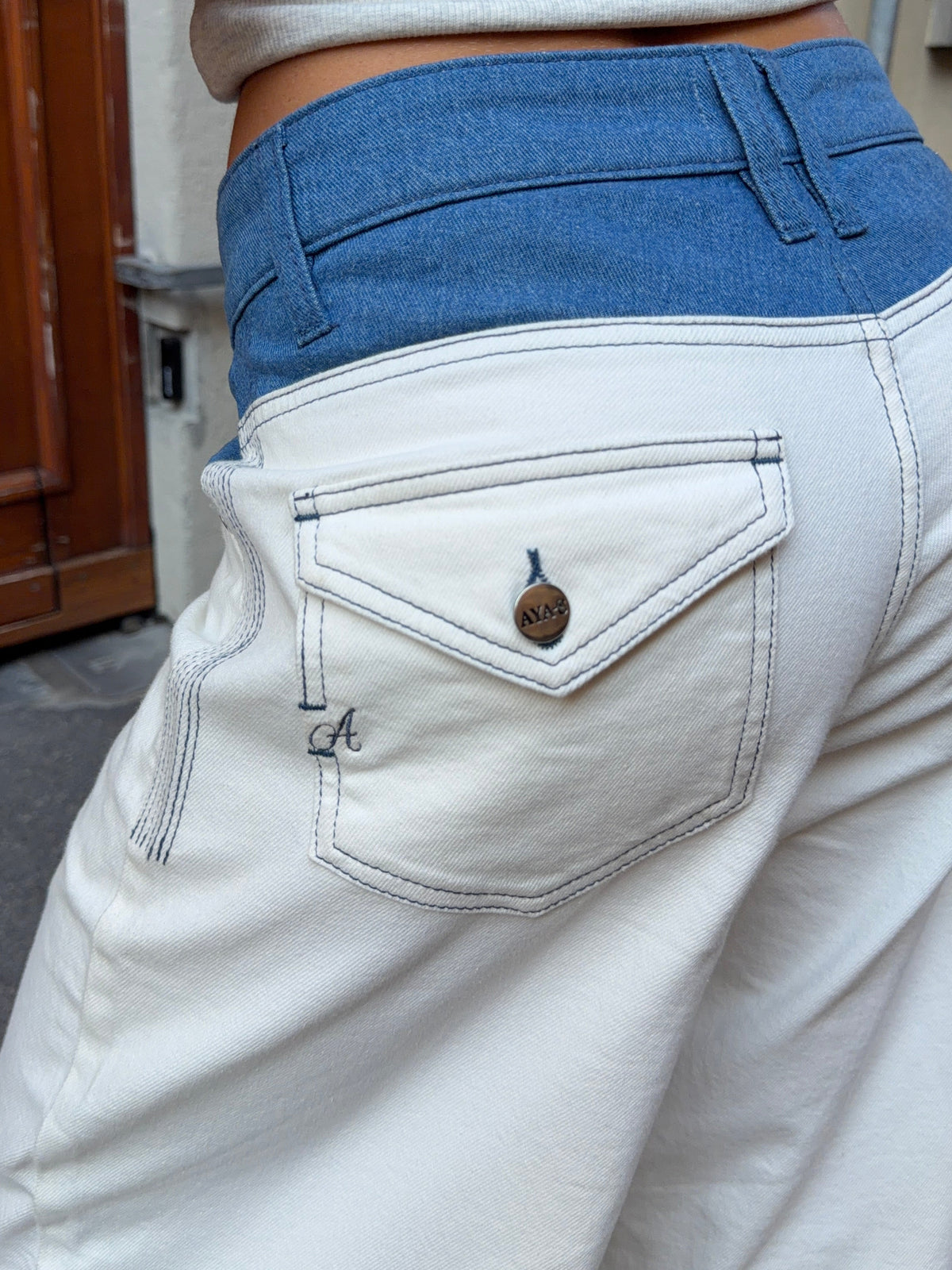Birk Baggy Jeans Hvid