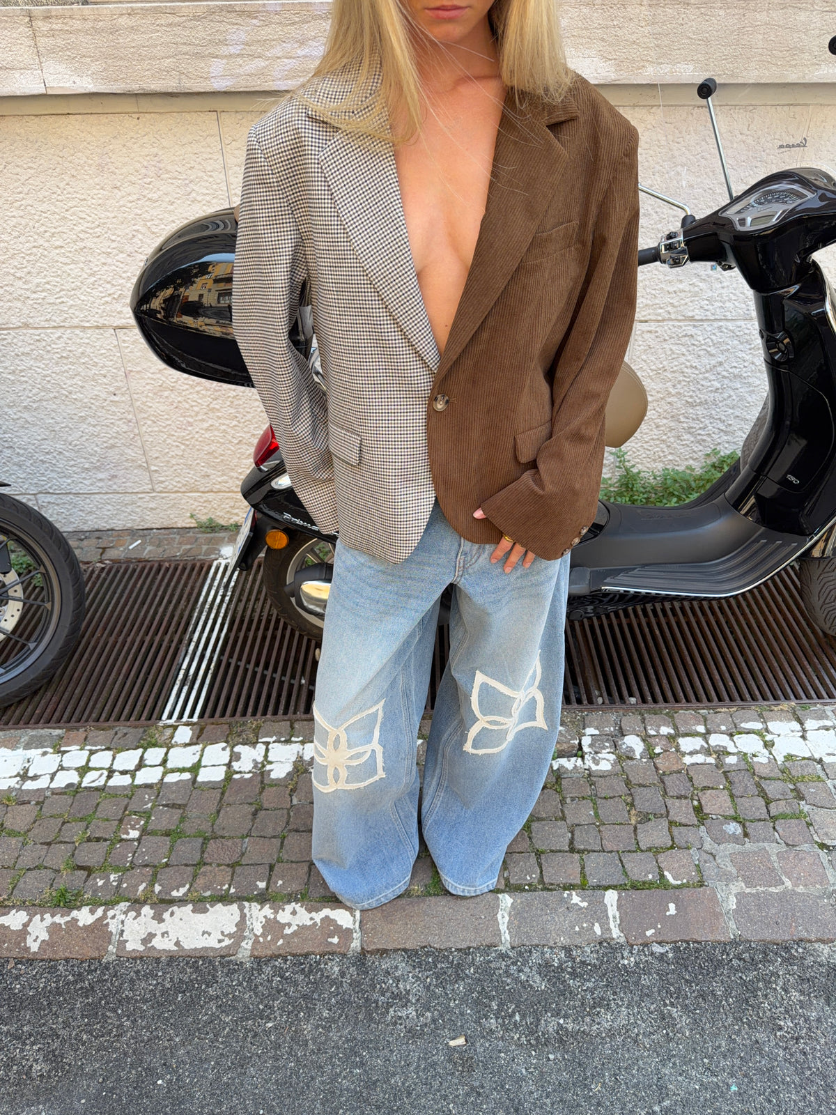 Anine Dobbelt Blazer Mørkebrun