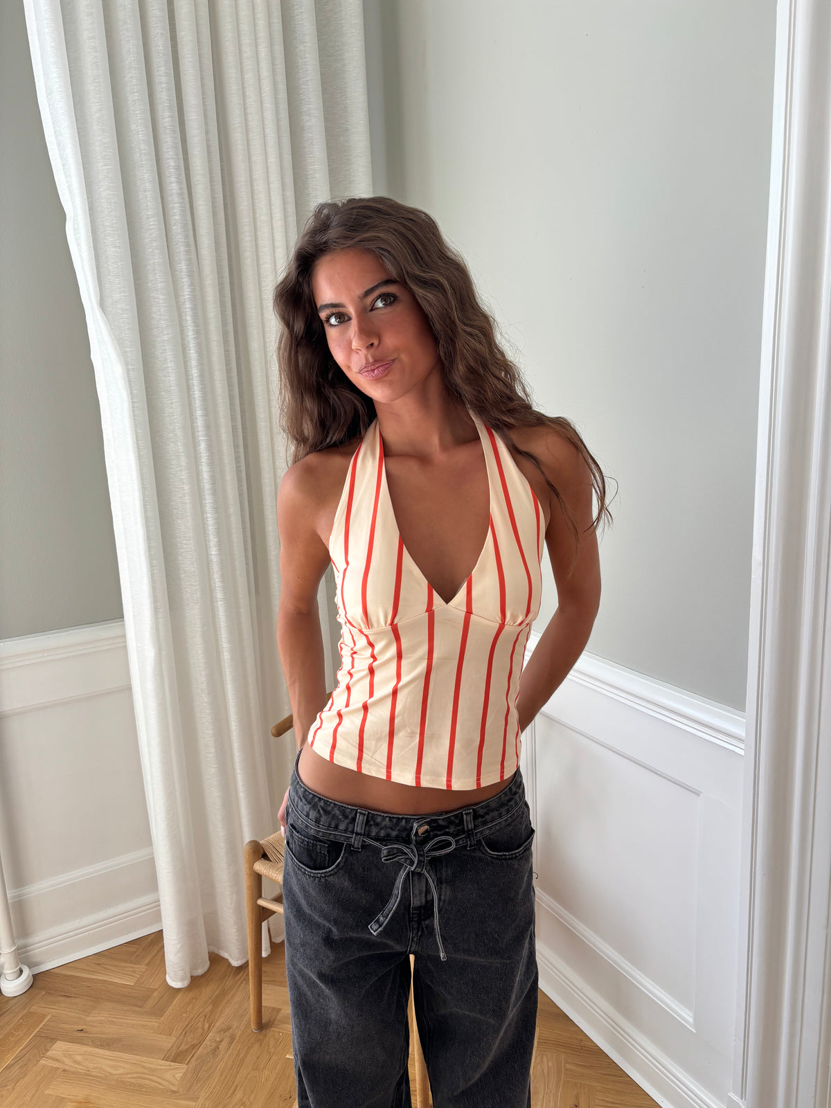 Ophelia Stribet Top Beige