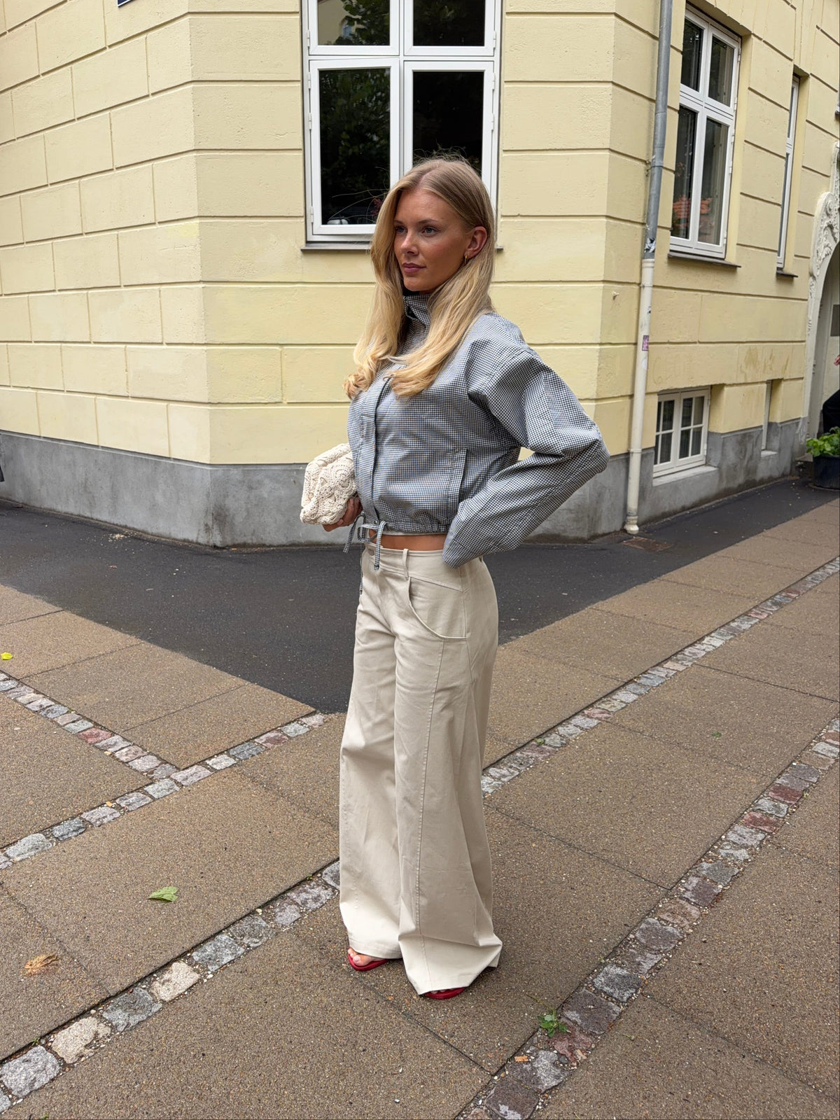 Fanny Barrel Bukser Beige